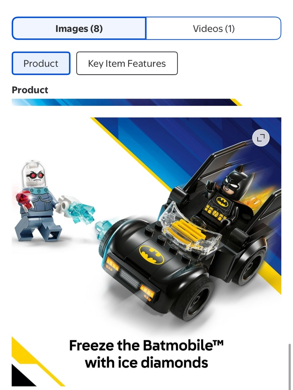 LEGO DC Batman & Batmobile vs. Mr. Freeze Toy Building Set 76301 NIB - Picture 7 of 10